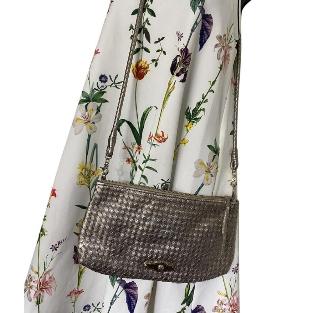 Elliott Lucca Golden Leather Crossbody Bag